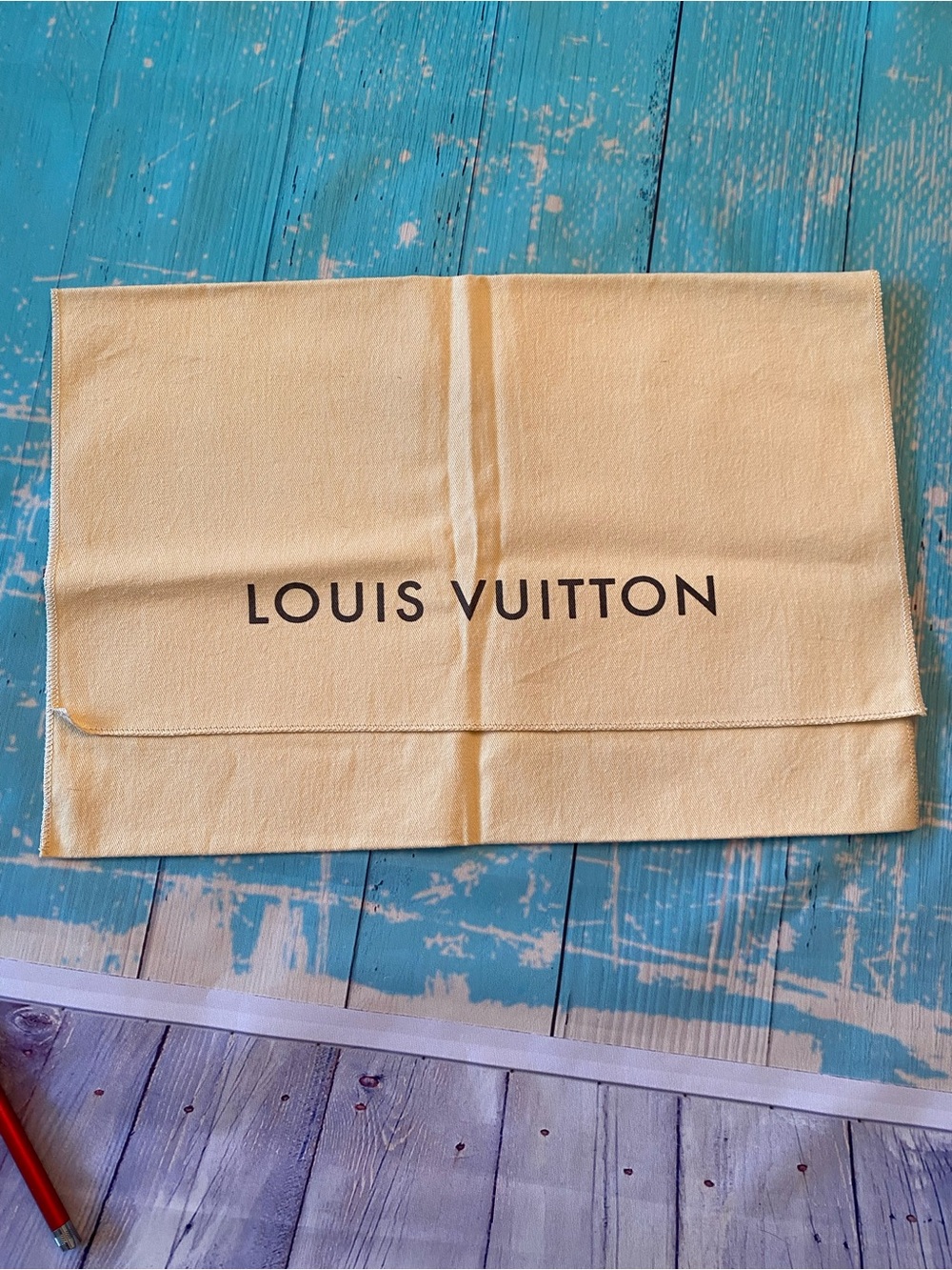 Louis Vuitton Beige Canvas Dust Pouch